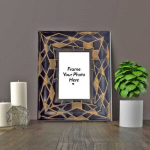 Black Gold Table Photo Frame 4 x 6