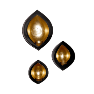 Dual Diya Wall Candle Holder