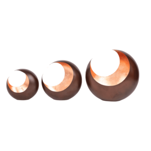 Crescent Moon candle Holder Copper