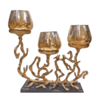 Bird and Tree stem candle Holder