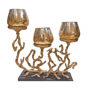 Bird and Tree stem candle Holder