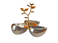 Triple platter with handle