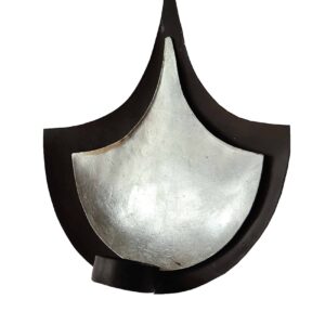 Small Dual Diya Design Silver