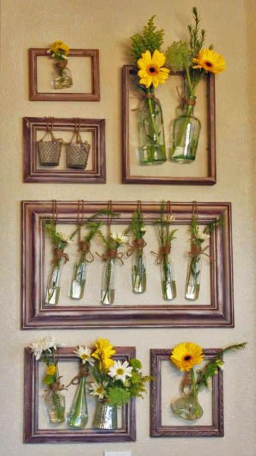 Wall-Flowers-arrangement-on-frame