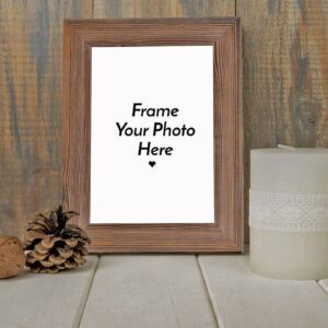 picture Frame 4 x 6 Burnt Wooden Finish