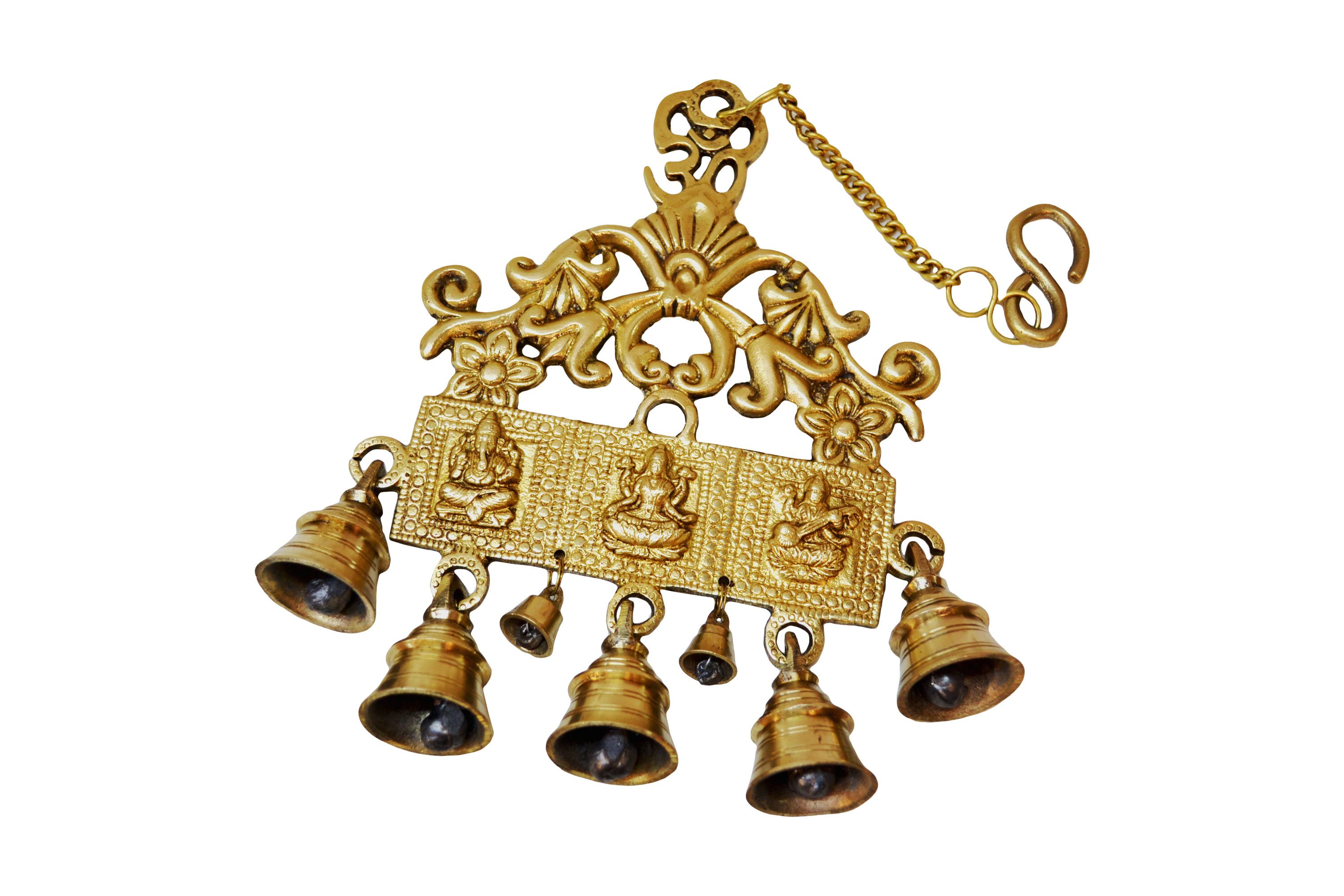 Brass Wall Hanging of Hindu Gods