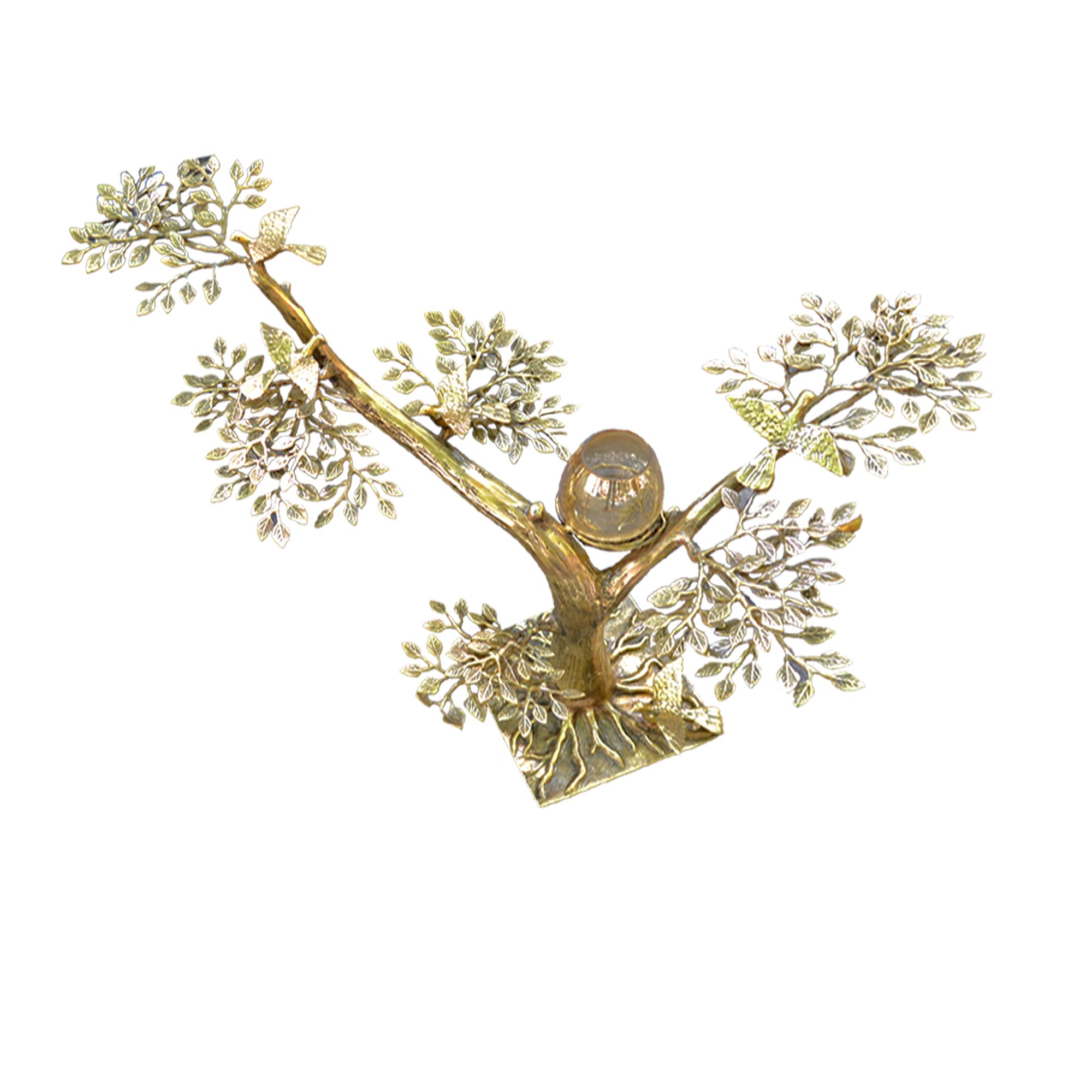 Floor Standing Brass Tree of life