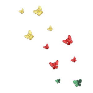 Brass Butterfly Metal Wall Art Set of 24pcs