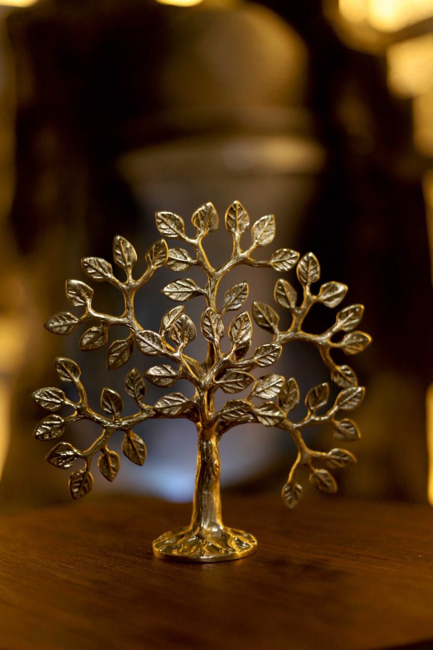 Brass Handcrafted Tree of Life for Home and Office 6″ Height | Handcrafted with Intricate Details | Perfect Gift and Home Decor Accessory