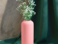 beidge flower vase, ceramic vase, flower vase for living room, home decor items