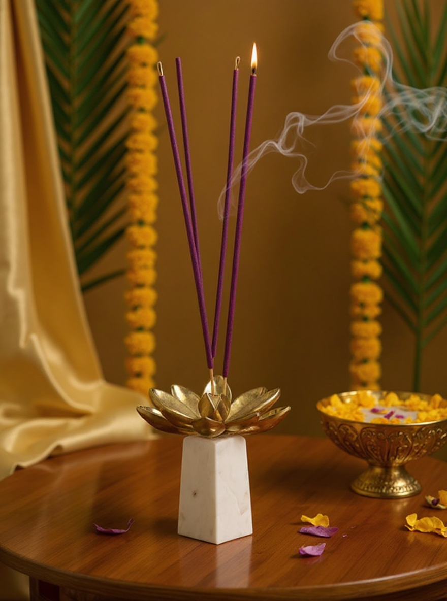 lotus Design Incense Stick Holder