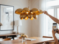 hanging lamp, hanging light, lamp. lotus lamp,