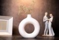 Donut Ceramic Vase for Dried Flower-8inch