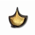 Small Dual Diya Design Gold