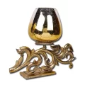 Paisley Design Candle Holder Horizontal