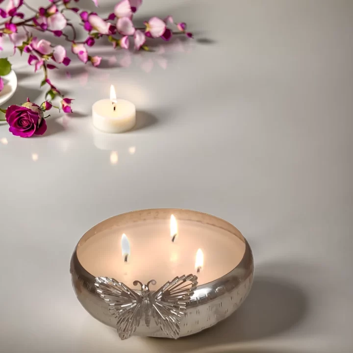 wax Filled Butterfly Urli