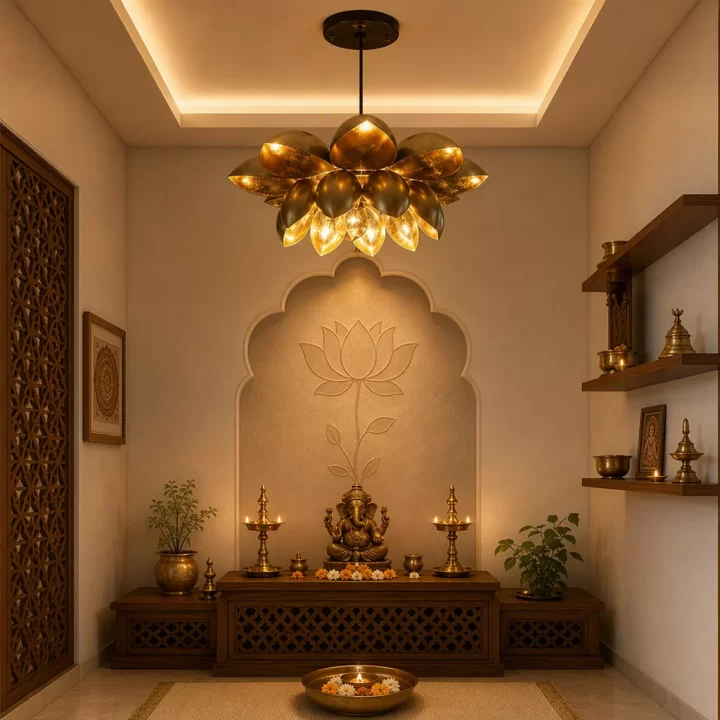 Hanging Lotus Lamp