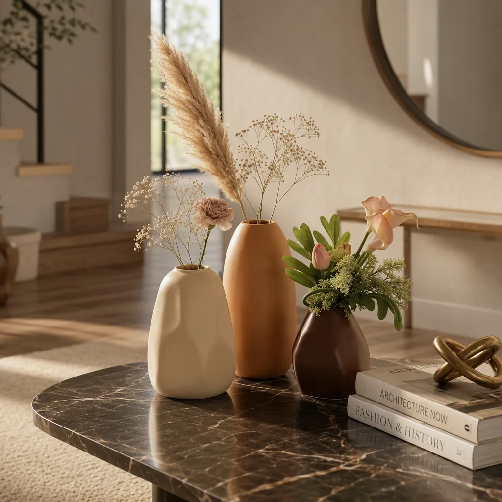 Stone Design Ceramic Vase