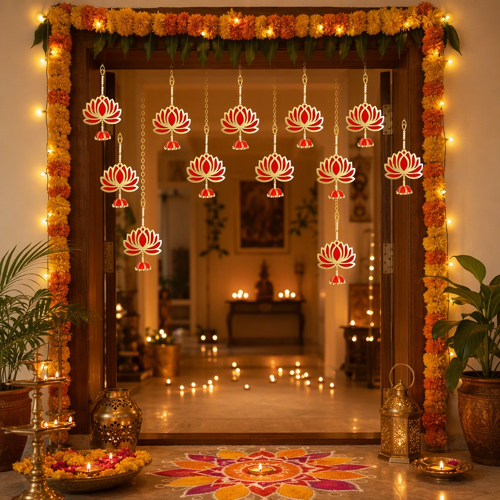 Hanging Lotus toran
