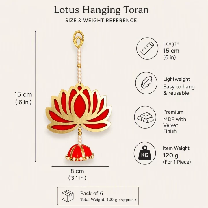 Hanging Lotus toran