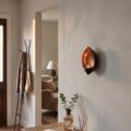 Copper drop shape wall diya candle holder for home decor